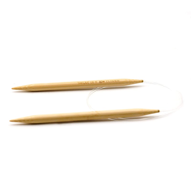 Clover Takumi Bamboo Circular 36-Inch Knitting Needles, Size 11 - Image 4